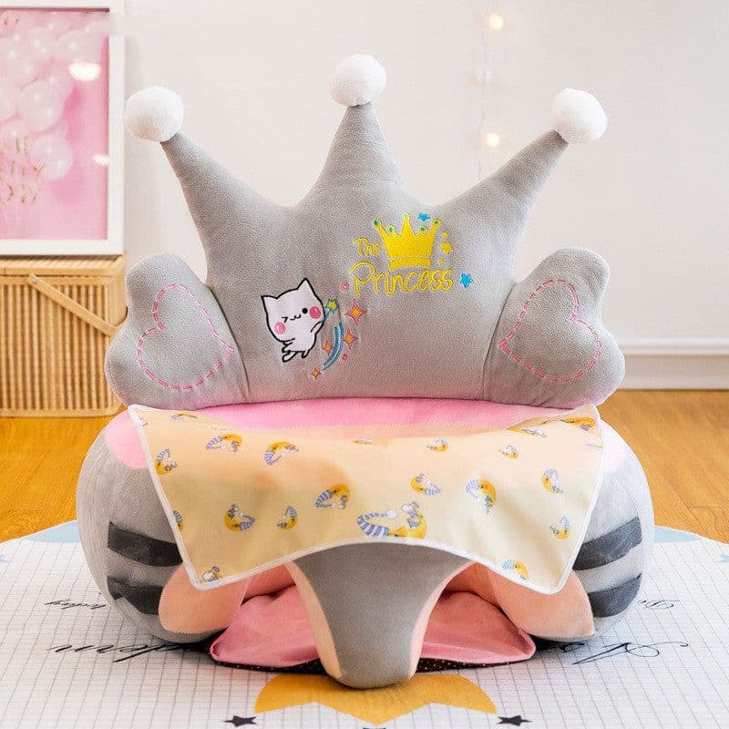 image-Baby Sofa Support Seat Cover Washable Toddlers Learning To Sit Plush Chair