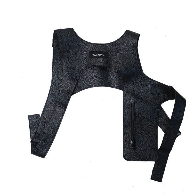 image-Tactical Function Vest Package Tooling TrendyBrand With PU Waistcoat Vest For Men And Women