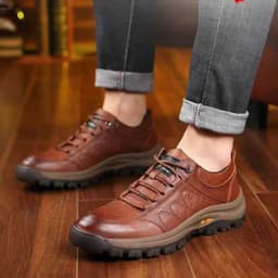 image-Casual Leather Shoes Outdoor Hiking Shoes