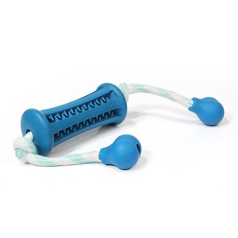 image-The Dog Rubber Toy Molar Teeth Cleaning Rod Wears The Rope To Bite The Rope