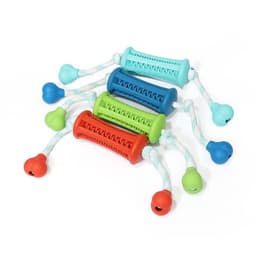image-The Dog Rubber Toy Molar Teeth Cleaning Rod Wears The Rope To Bite The Rope