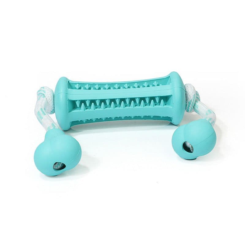 image-The Dog Rubber Toy Molar Teeth Cleaning Rod Wears The Rope To Bite The Rope