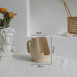image-Simplicity Ceramic Vase Dry Flower Arrangement Home Decoration Ornament Living Room Display Art Vases