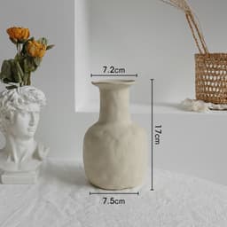 image-Simplicity Ceramic Vase Dry Flower Arrangement Home Decoration Ornament Living Room Display Art Vases