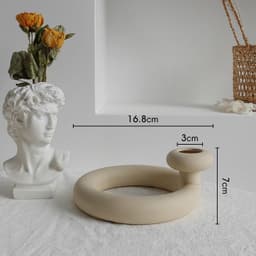 image-Simplicity Ceramic Vase Dry Flower Arrangement Home Decoration Ornament Living Room Display Art Vases