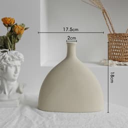 image-Simplicity Ceramic Vase Dry Flower Arrangement Home Decoration Ornament Living Room Display Art Vases