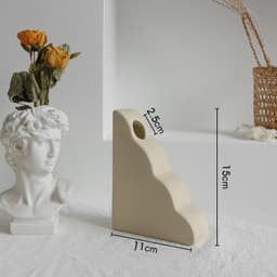 image-Simplicity Ceramic Vase Dry Flower Arrangement Home Decoration Ornament Living Room Display Art Vases
