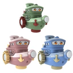 image-Electric Water Rotating Spray Ship Toys Cartoon Boat Funny Baby Bath Toys