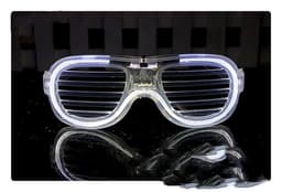 image-Luminous Glasses LED Light Up Glasses Party Decoration Purple Color Luminous Shutter Shades Glow Glasses Children Adults Holiday Accessories Gift