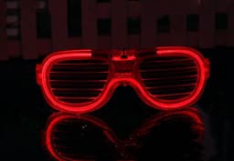 image-Luminous Glasses LED Light Up Glasses Party Decoration Purple Color Luminous Shutter Shades Glow Glasses Children Adults Holiday Accessories Gift