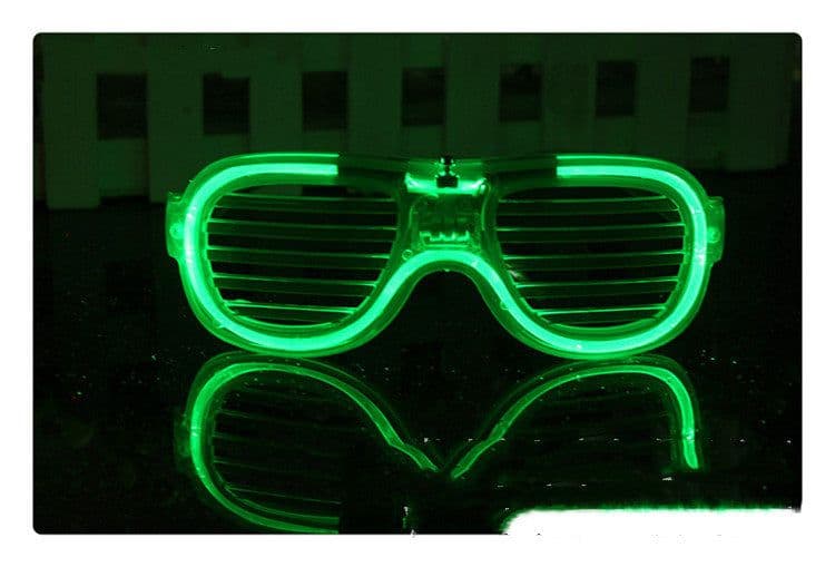 image-Luminous Glasses LED Light Up Glasses Party Decoration Purple Color Luminous Shutter Shades Glow Glasses Children Adults Holiday Accessories Gift