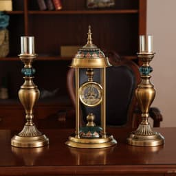 image-Nordic Home Furnishings Pendulum Clock Ornaments