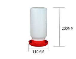 image-The Bird Feeds The Water Bottle To The Pigeon With A Waterer, Pigeon Trough Screw Mouth