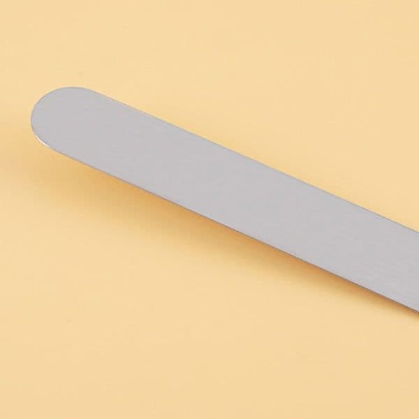 image-8 Inch Stainless Steel Cake Spatula Curved Butter Spatula Baking Tool