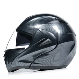 image-Motorcycle Uncovered Helmet Carbon Fiber Double Mirror Electric Bike Helmet Men and Women