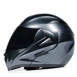 image-Motorcycle Uncovered Helmet Carbon Fiber Double Mirror Electric Bike Helmet Men and Women