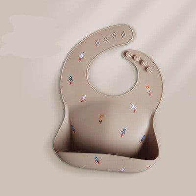 image-Baby Eating Bibs, Baby Waterproof Silicone Bibs, Feeding Rice Pockets