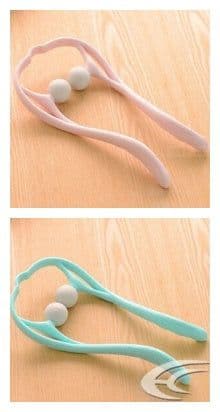image-Plastic Pressure Point Therapy Neck Massageador Massagem Relieve Hand Roller Neck Massager For Neck Shoulder Trigger Point