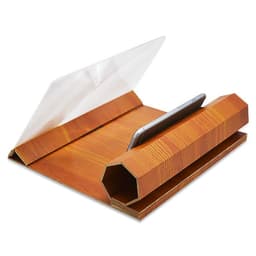 image-Mobile Phone Volume Magnifier Wood Grain 3D Mobile Phone Screen Magnifier HD
