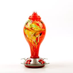 image-Factory Direct Hummingbird Water Feeder Bird Feeder Anti-Ant Hook Stained Glass Feeder