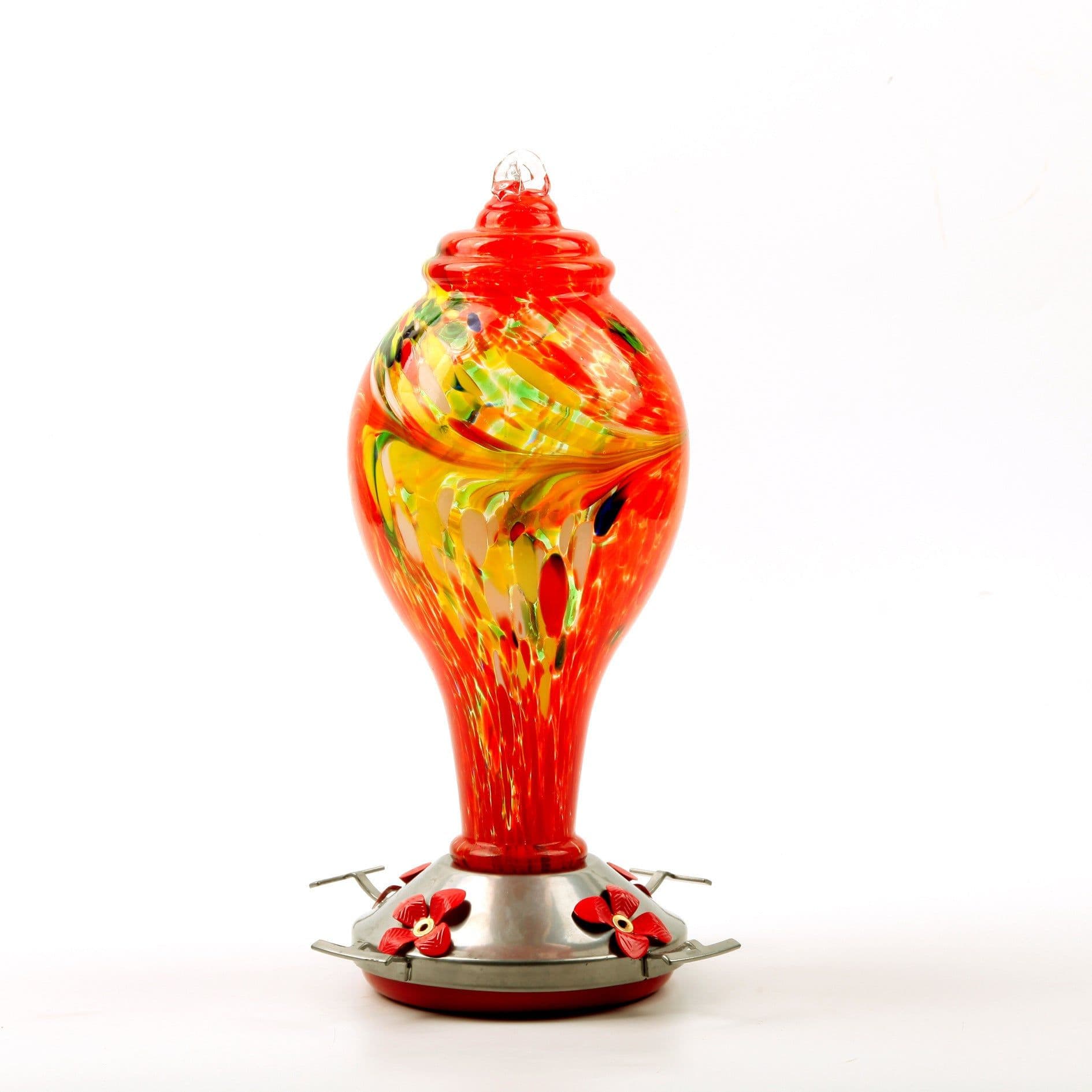 image-Factory Direct Hummingbird Water Feeder Bird Feeder Anti-Ant Hook Stained Glass Feeder