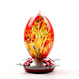 image-Factory Direct Hummingbird Water Feeder Bird Feeder Anti-Ant Hook Stained Glass Feeder