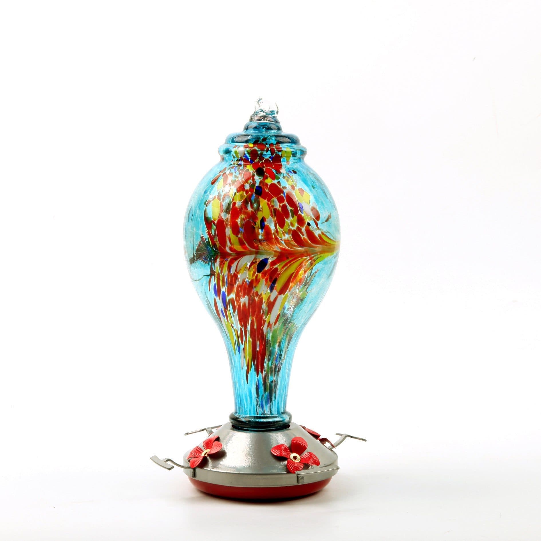 image-Factory Direct Hummingbird Water Feeder Bird Feeder Anti-Ant Hook Stained Glass Feeder