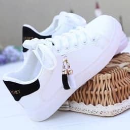 image-Mesh white shoes ladies fashion breathable shoes students Korean casual shoes sports shoes flat shoes womens shoes