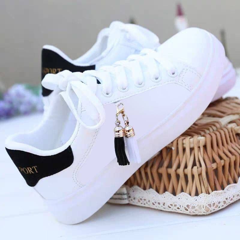 image-Mesh white shoes ladies fashion breathable shoes students Korean casual shoes sports shoes flat shoes womens shoes