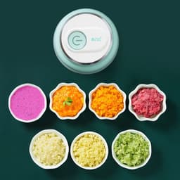 image-Portable Electric Mini Garlic Cutter Masher Vegetable Fruit Meat Food Chopper Grinder