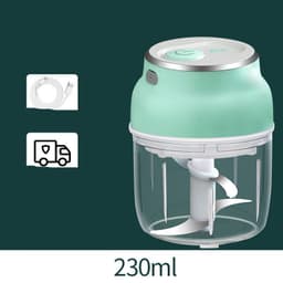image-Portable Electric Mini Garlic Cutter Masher Vegetable Fruit Meat Food Chopper Grinder