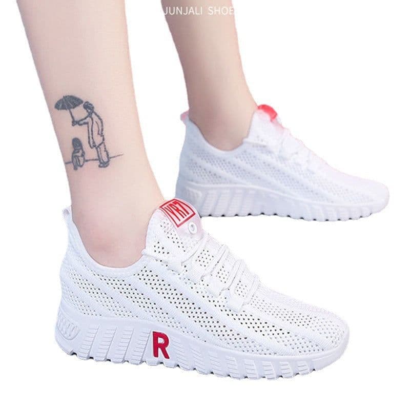 image-Women Tennis Shoes Bottom Sneakers Gym Female Sport Walking Breathable Mesh Women Sneakers Lightweight Sports Running Shoes