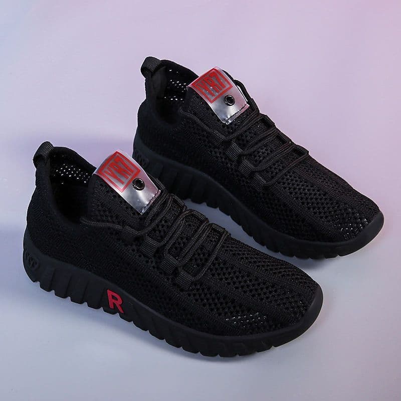 image-Women Tennis Shoes Bottom Sneakers Gym Female Sport Walking Breathable Mesh Women Sneakers Lightweight Sports Running Shoes