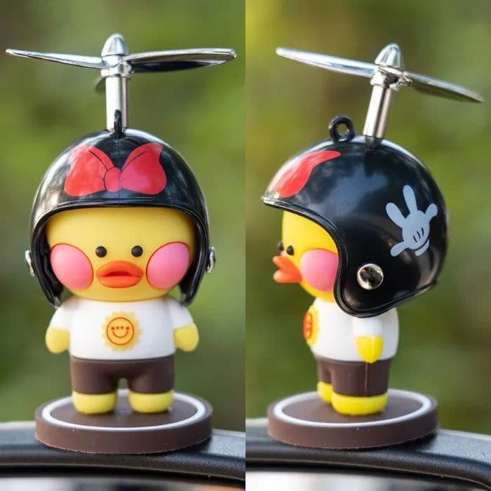 image-Car Ornaments Motorcycle Cute Car Center Console Accessories Car Cartoon