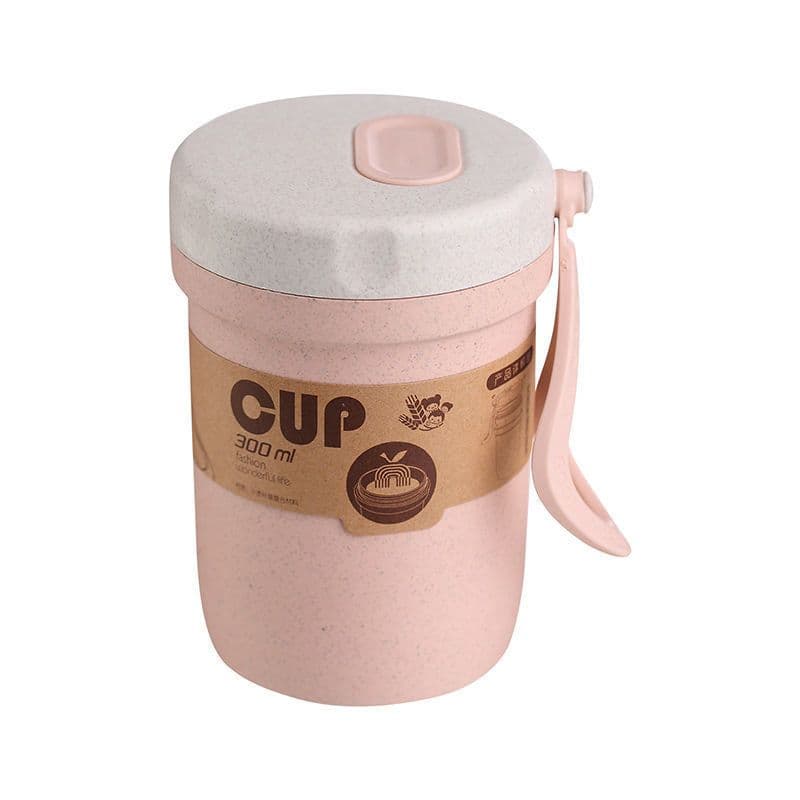 image-Wheat Straw Cup Soup Cup Breakfast Cup Portable Handy Cup Insulated Water Cup