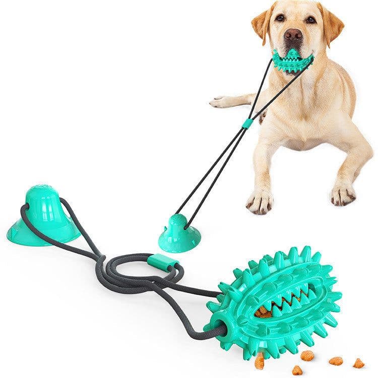 image-Sucker Dog Toy Tug Of War Molar Stick Leaking Ball