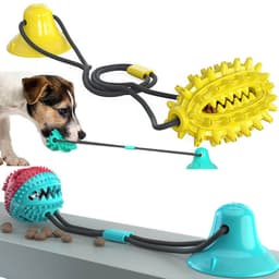 image-Sucker Dog Toy Tug Of War Molar Stick Leaking Ball