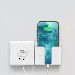 image-Mobile Phone Charging Storage Rack Punch-free Sticky Storage Box