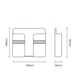 image-Mobile Phone Charging Storage Rack Punch-free Sticky Storage Box