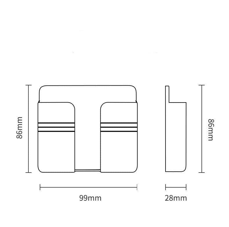 image-Mobile Phone Charging Storage Rack Punch-free Sticky Storage Box