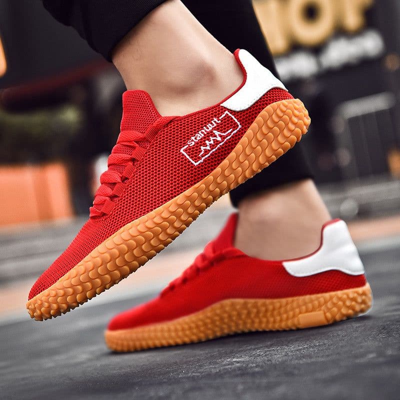 image-Spring and Summer Flying Woven Casual Shoes Large Men's Shoes Beathable Korean Forrest Gump Sneakers