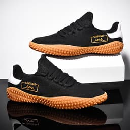 image-Spring and Summer Flying Woven Casual Shoes Large Men's Shoes Beathable Korean Forrest Gump Sneakers