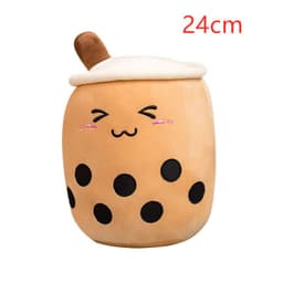 image-Cute Fruit Drink Plush Stuffed Soft Strawberry Milk Tea Plush Boba Tea Cup Toy Bubble Tea Pillow Cushion Kids Gift