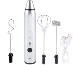 image-Rechargeable Electric Milk Frother Kitchen Juice Food Mixer