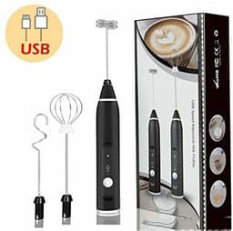 image-Rechargeable Electric Milk Frother Kitchen Juice Food Mixer