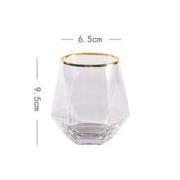 image-Six-Range Glass Whiskey Cup Household Diamond Glass Water Cup