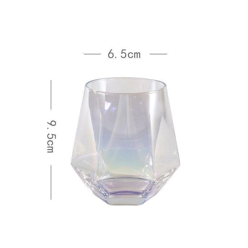 image-Six-Range Glass Whiskey Cup Household Diamond Glass Water Cup