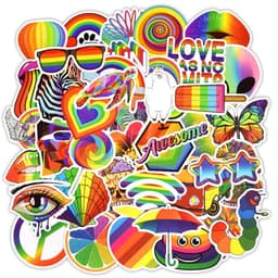 image-50 Rainbow Stickers, Body Stickers, Amazon Explosive Laptop Stickers