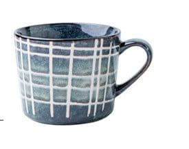 image-Vintage Style Ceramic Cup Blue Pink Coffee Cup Mug Mug Household Drinking Water Cup