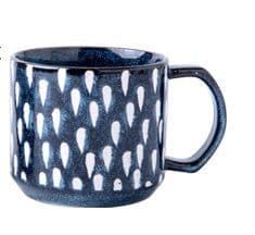 image-Vintage Style Ceramic Cup Blue Pink Coffee Cup Mug Mug Household Drinking Water Cup